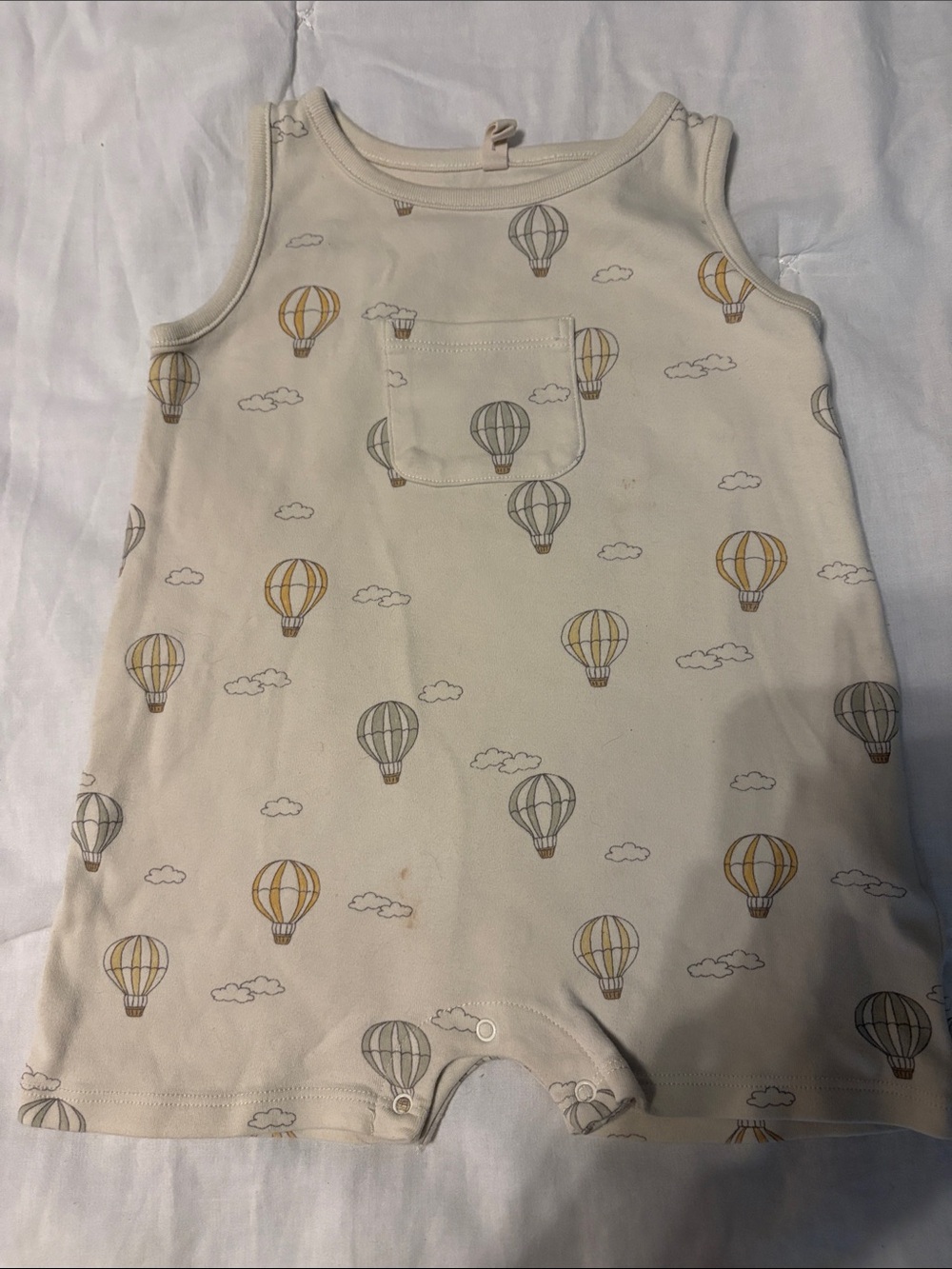 Quincy Mae organic cotton hot air balloon romper one piece 18-24